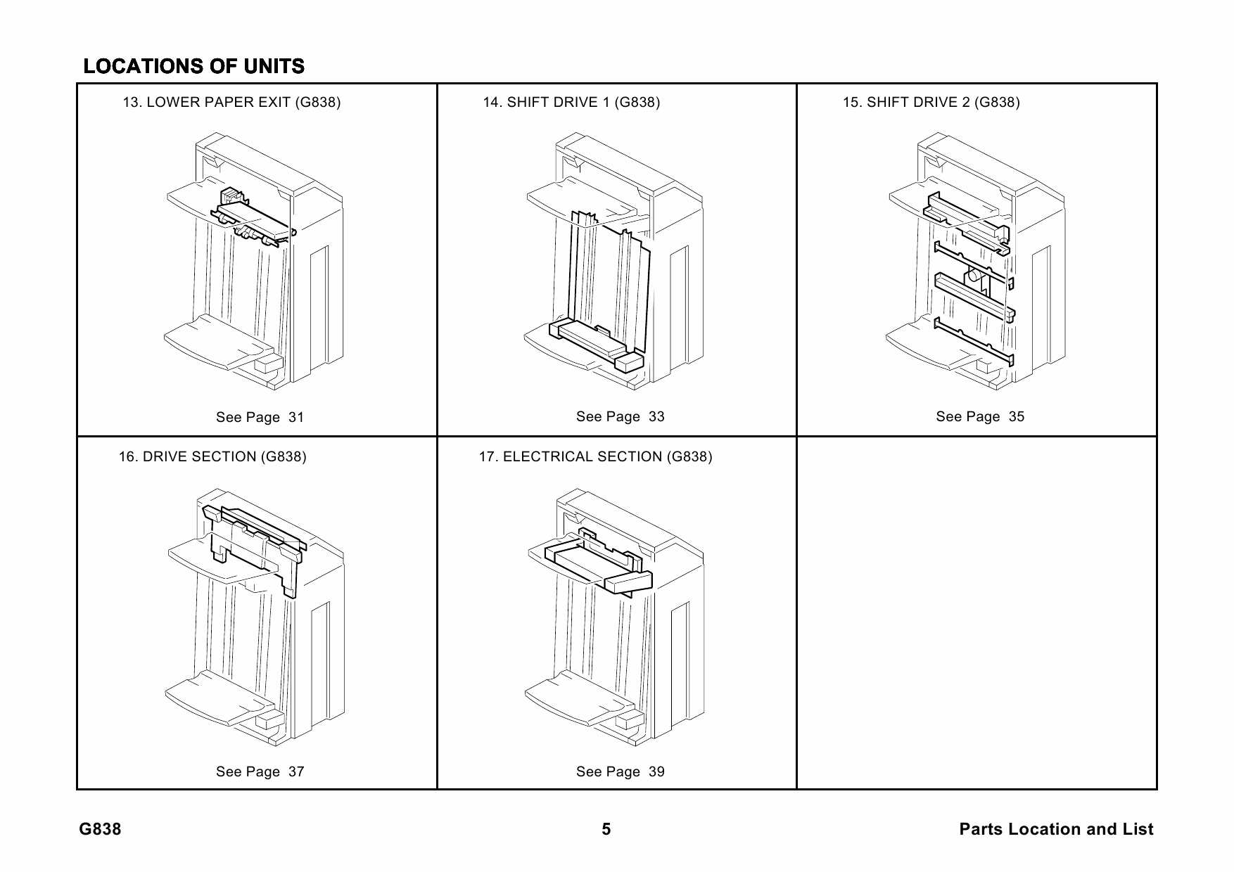 RICOH Options SR3040 G838 FINISHER Parts Catalog PDF download-2 RICOH Options SR3040 G838 FINISHER Parts Catalog PDF download-2